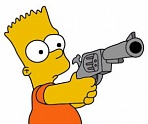 Барт Симпсон обвинен в хранении оружия